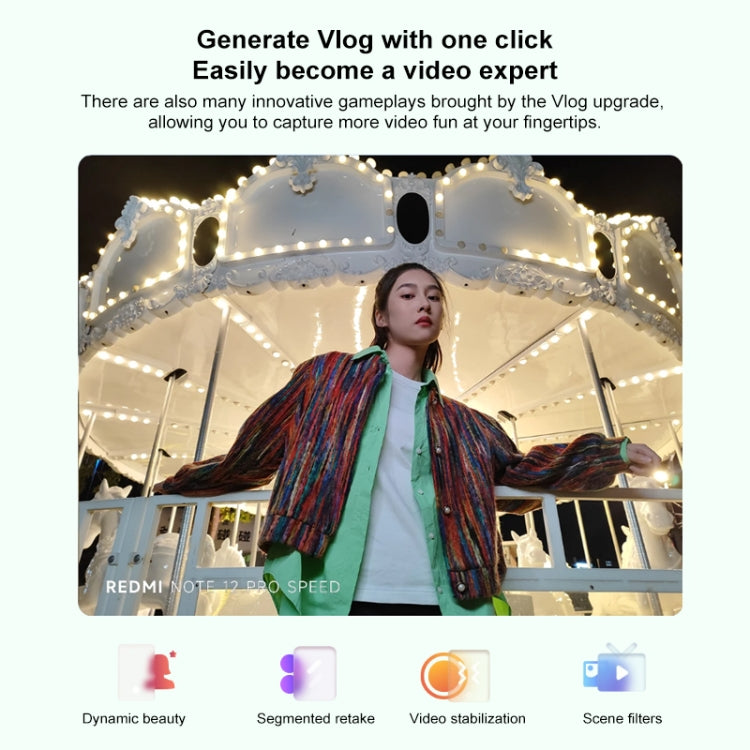 Xiaomi Redmi Note 12 Pro Speed 5G, 108MP Camera, 8GB+256GB, Triple Back Cameras, 5000mAh Battery, 6.67 inch MIUI 14 Snapdragon 778G Octa Core up to 2.4GHz, Network: 5G, Dual SIM, NFC, IR (Black) by Xiaomi