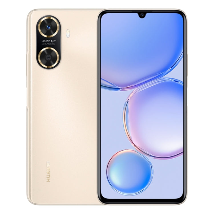 Huawei Enjoy 60 256GB MGA-AL40, 48MP Cameras, China Version, Dual Back Cameras, Face ID & Side Fingerprint Identification, 6000mAh Battery, 6.75 inch HarmonyOS 3.0 Octa Core, Network: 4G, OTG, Not Support Google Play(Gold) by Huawei