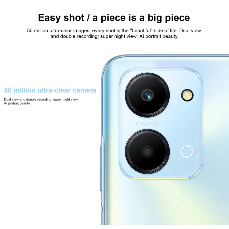 Honor Play7T RKY-AN10, 50MP Camera, 8GB+128GB, China Version, Dual Back Cameras, Side Fingerprint Identification, 6000mAh Battery, 6.74inch Magic UI 6.1 / Android 12  Dimensity 6020 Octa Core, Network: 5G, OTG, Not Support Google Play (Blue) - Honor by HONOR | Online Shopping UK | buy2fix