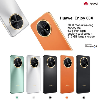 Huawei Enjoy 60X 128GB STG-AL00, China Version, Dual Back Cameras, Side Fingerprint Identification, 7000mAh Battery, 6.95 inch HarmonyOS 3.0 Qualcomm Snapdragon 680 Octa Core 2.4GHz, Network: 4G, OTG, NFC, Not Support Google Play(Emerald) by Huawei