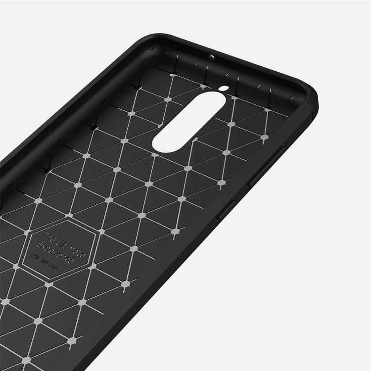 For Huawei Mate 10 Lite Brushed Carbon Fiber Texture TPU Shockproof Anti-slip Soft Protective Back Cover Case(Black) - Huawei Cases by buy2fix | Online Shopping UK | buy2fix