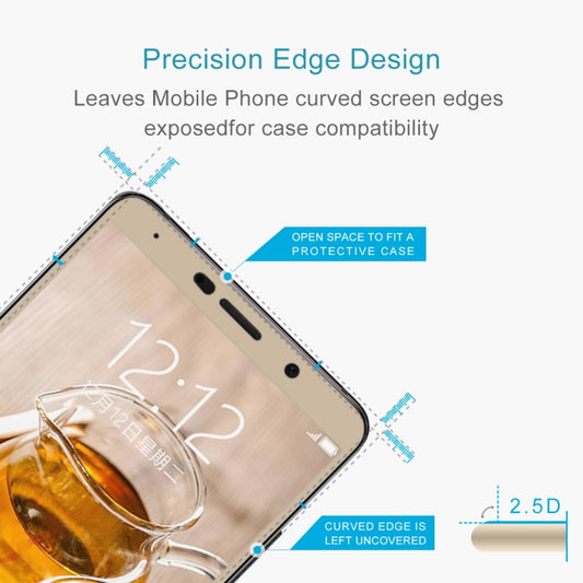 For Huawei  Mate 10 9H Surface Hardness 2.5D Curved Edge HD Explosion-proof Tempered Glass Screen Protector(Gold) - Huawei Tempered Glass by DIYLooks | Online Shopping UK | buy2fix