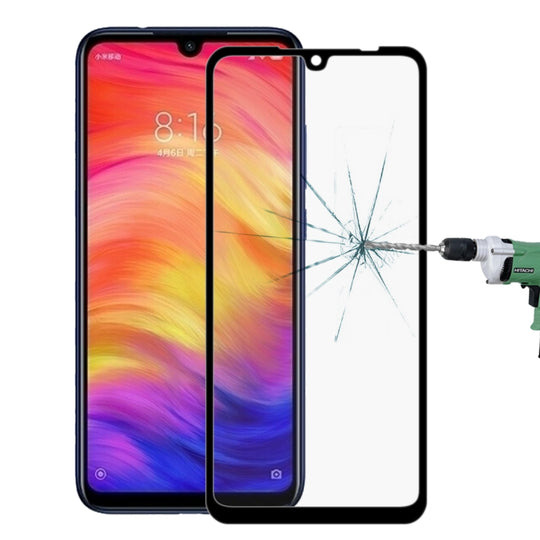 9H 9D Full Screen Tempered Glass Screen Protector for Xiaomi Redmi Note 7(Black)