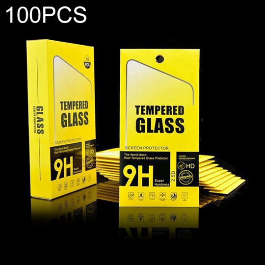 100pcs Tempered Glass Film Screen Protector Package Packing Paper Box, Product List: 10pcs Large Box + 100pcs Small Box