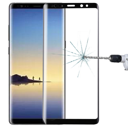 For Galaxy Note 8 0.3mm 9H Surface Hardness 3D Curved Silk-screen Full Screen Tempered Glass Screen Protector(Black) - Galaxy Tempered Glass by buy2fix | Online Shopping UK | buy2fix