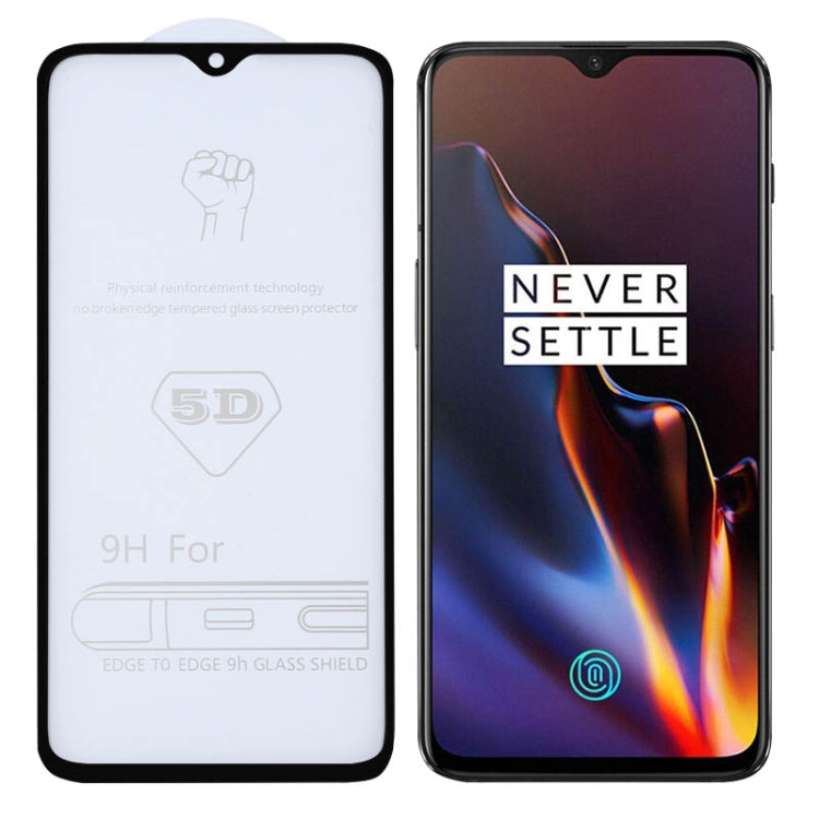 9H 5D Full Glue Full Screen Tempered Glass Film for OnePlus 6T - OnePlus Tempered Glass by buy2fix | Online Shopping UK | buy2fix