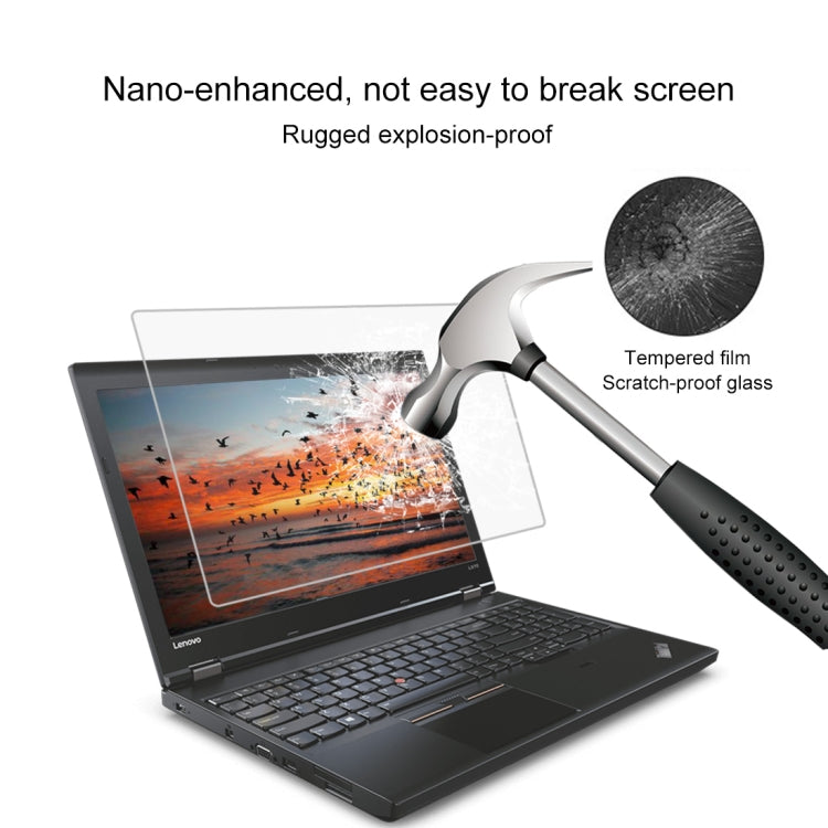 9H Surface Hardness Full Screen Tempered Glass Film for Lenovo ThinkPad L570 15.6 inch by buy2fix