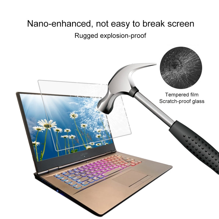 9H Surface Hardness Full Screen Tempered Glass Film for Lenovo Y7000P 15.6 inch by buy2fix