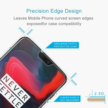 10 PCS 0.26mm 9H 2.5D Tempered Glass Film for OnePlus 6 - OnePlus Tempered Glass by buy2fix | Online Shopping UK | buy2fix
