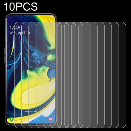10 PCS 0.26mm 9H 2.5D Tempered Glass Film for Galaxy A80/A90 - Galaxy Tempered Glass by buy2fix | Online Shopping UK | buy2fix