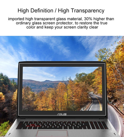 Laptop Screen HD Tempered Glass Protective Film for ASUS ROG GL502VM 15.6 inch by buy2fix