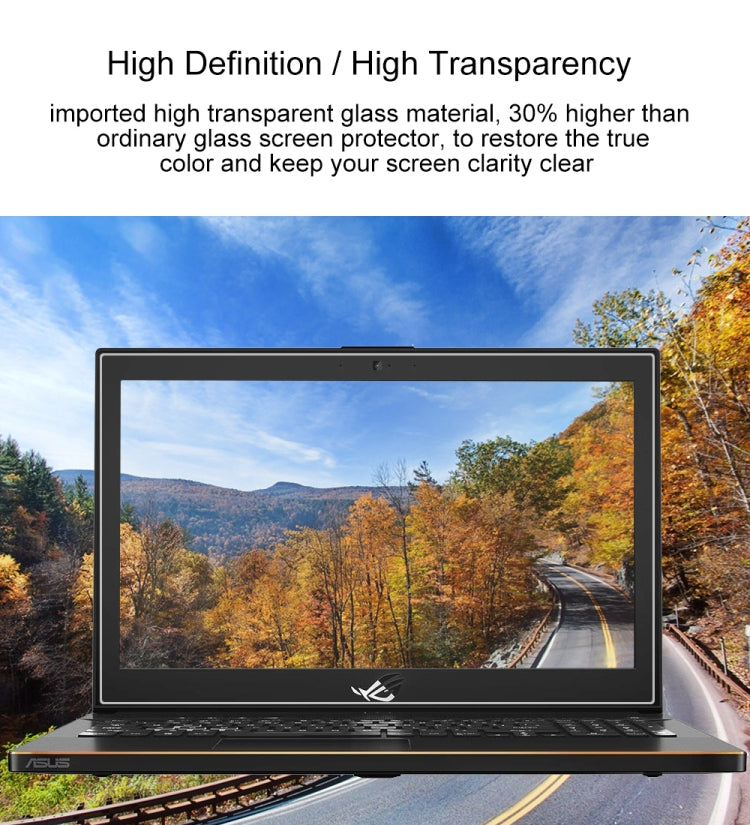 Laptop Screen HD Tempered Glass Protective Film for ASUS ROG GU501 15.6 inch by buy2fix