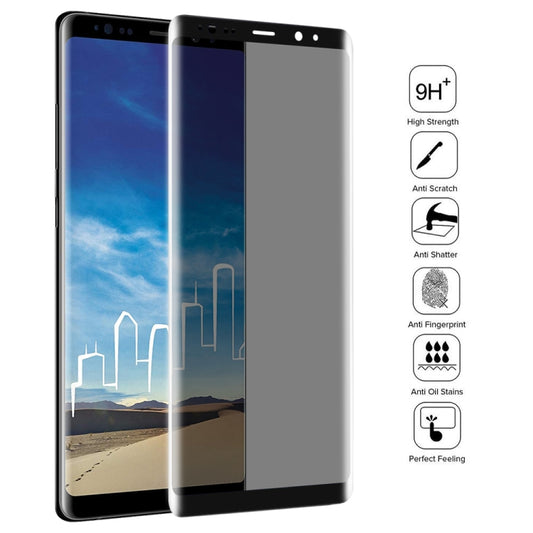 UV Full Cover Anti-spy Tempered Glass Film for Galaxy Note 8 - Galaxy Tempered Glass by buy2fix | Online Shopping UK | buy2fix