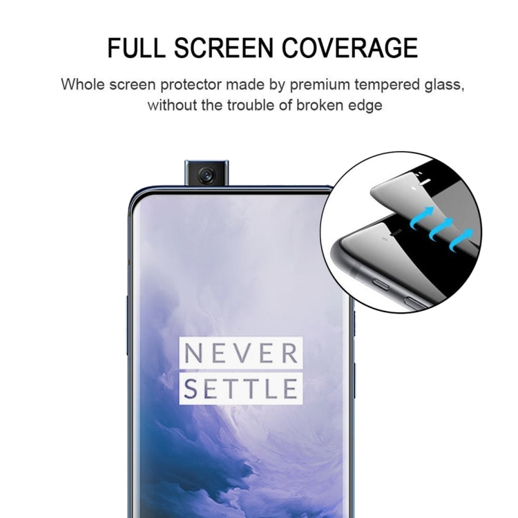 Full Glue 3D Curved Edge Full Screen Tempered Glass Film for OnePlus 7 Pro (Black) - OnePlus Tempered Glass by buy2fix | Online Shopping UK | buy2fix