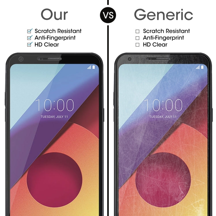 For LG Q6+ 0.26mm 9H Surface Hardness 2.5D Curved Edge Tempered Glass Screen Protector - LG Tempered Glass by DIYLooks | Online Shopping UK | buy2fix