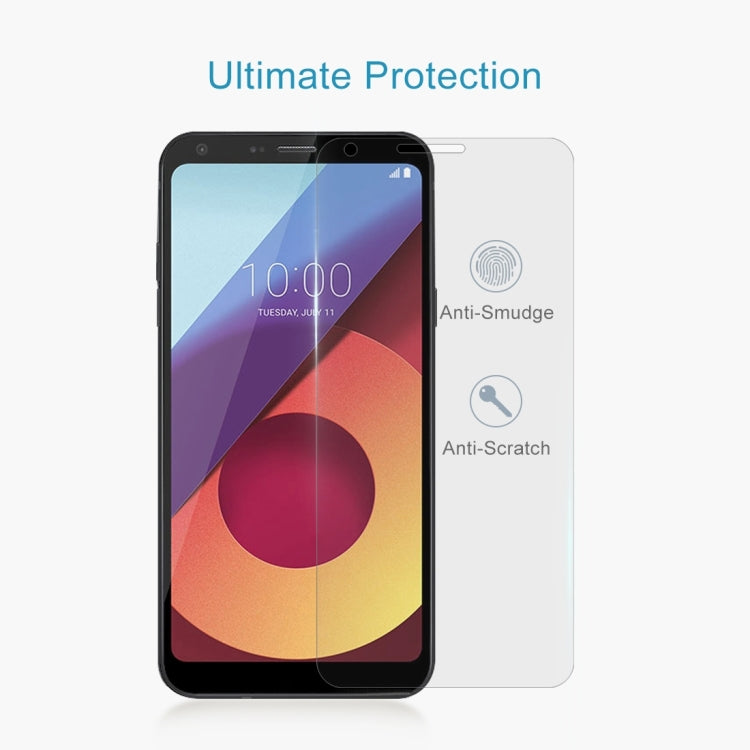 For LG Q6+ 0.26mm 9H Surface Hardness 2.5D Curved Edge Tempered Glass Screen Protector - LG Tempered Glass by DIYLooks | Online Shopping UK | buy2fix