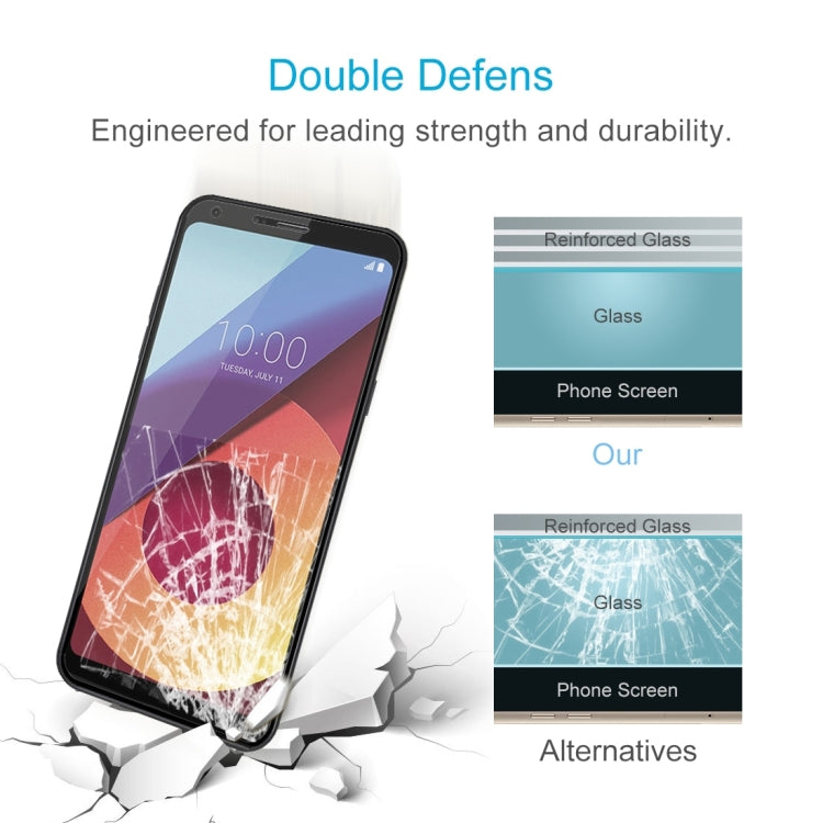 For LG Q6+ 0.26mm 9H Surface Hardness 2.5D Curved Edge Tempered Glass Screen Protector - LG Tempered Glass by DIYLooks | Online Shopping UK | buy2fix