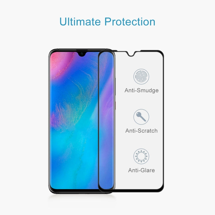 9H 9D Full Screen Tempered Glass Screen Protector for Huawei P30(Black) - Huawei Tempered Glass by buy2fix | Online Shopping UK | buy2fix