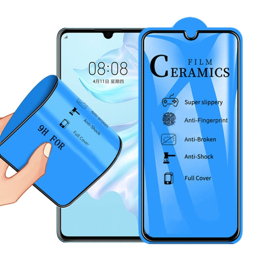 2.5D Full Glue Full Cover Ceramics Film for Huawei P30 Lite - Huawei Tempered Glass by buy2fix | Online Shopping UK | buy2fix