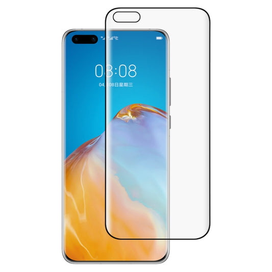 For Huawei P40 Pro 9H HD 3D Curved Edge Tempered Glass Film (Black) - Huawei Tempered Glass by buy2fix | Online Shopping UK | buy2fix