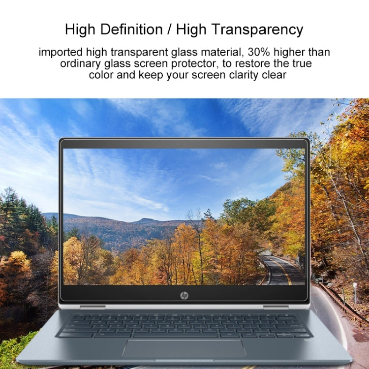 Laptop Screen HD Tempered Glass Protective Film for HP Chromebook x360 - 14-da0021nr 14 inch by buy2fix