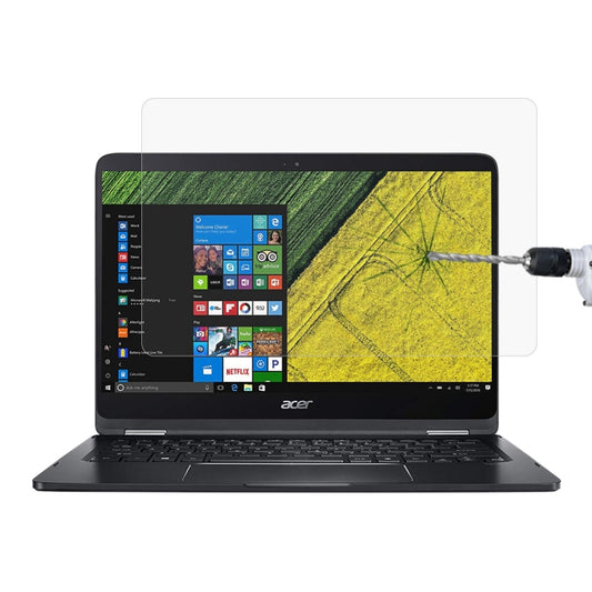 Laptop Screen HD Tempered Glass Protective Film for Acer Spin 7 Laptop - SP714-51-M5CD 14 inch by buy2fix