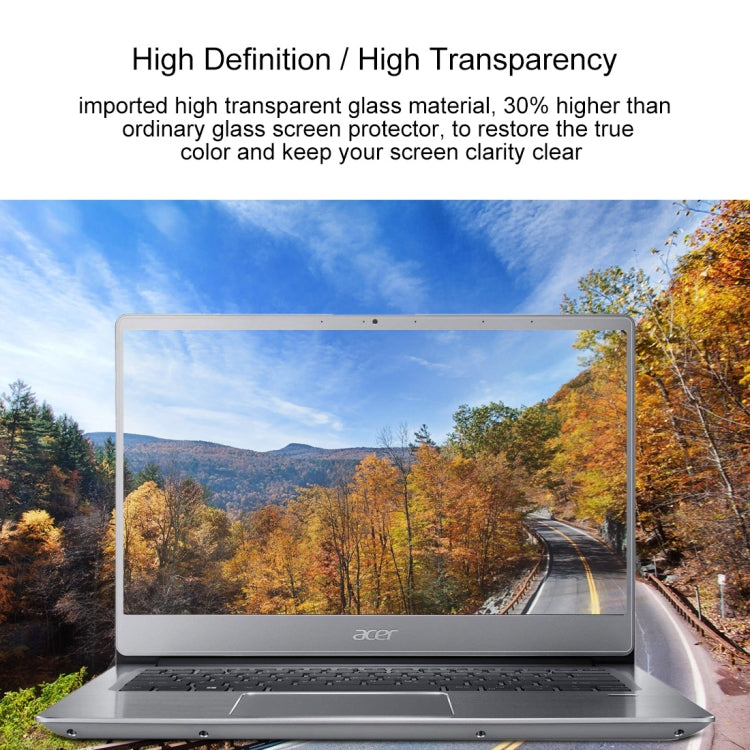 Laptop Screen HD Tempered Glass Protective Film for Acer Swift 3 Laptop - SF314-54-524Y 14 inch by buy2fix