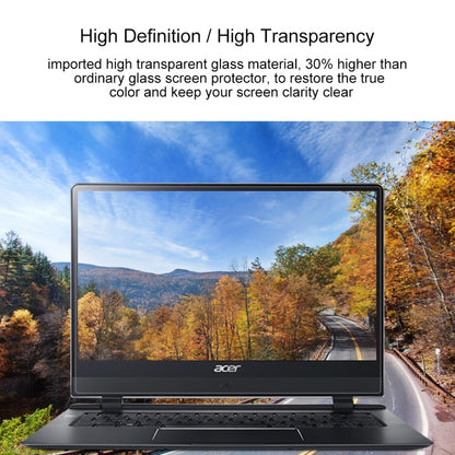 Laptop Screen HD Tempered Glass Protective Film for Acer Swift 7 Laptop - SF714-51T-M9H0 14 inch by buy2fix