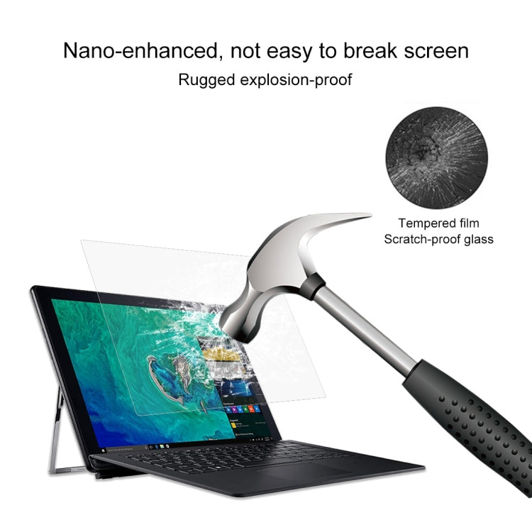 Laptop Screen HD Tempered Glass Protective Film for Acer Switch 7 Laptop Black Edition - SW713-51GNP-879G 13.3 inch by buy2fix