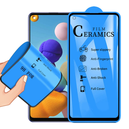 For Samsung Galaxy A21s 2.5D Full Glue Full Cover Ceramics Film - Galaxy Tempered Glass by buy2fix | Online Shopping UK | buy2fix