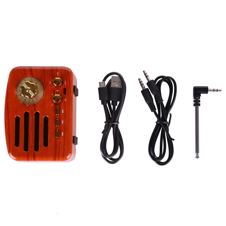 Angel MA-1500 Retro Bluetooth HiFi Radio Speaker with Colorful LED Light, Support USB & FM & 3.5mm Aux - Mini Speaker by buy2fix | Online Shopping UK | buy2fix