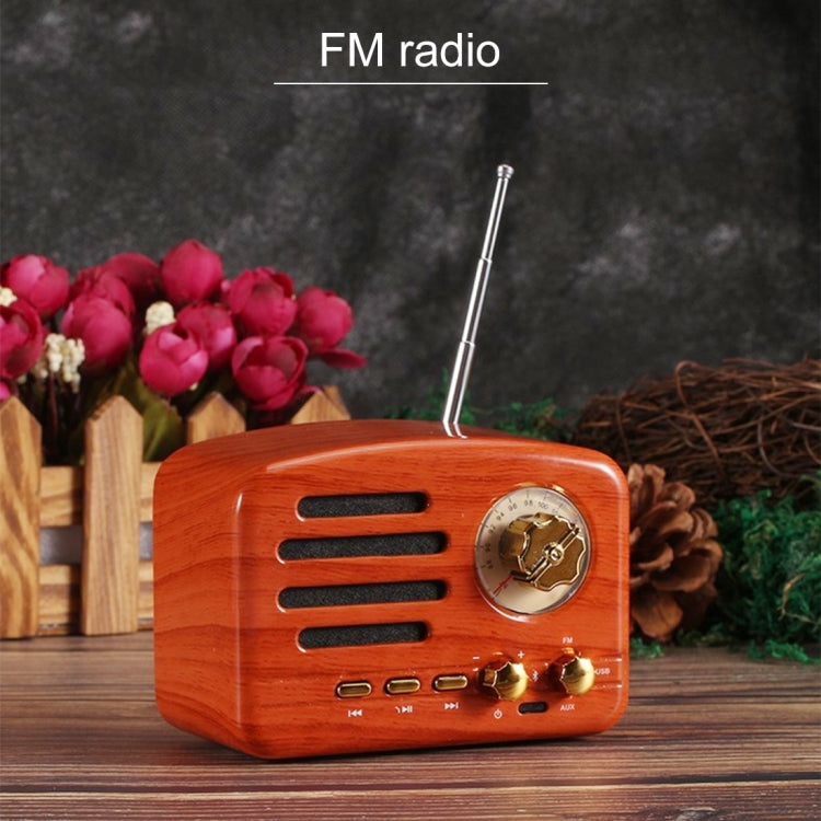 Angel MA-1500 Retro Bluetooth HiFi Radio Speaker with Colorful LED Light, Support USB & FM & 3.5mm Aux - Mini Speaker by buy2fix | Online Shopping UK | buy2fix