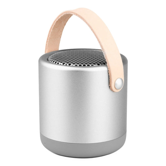 A056  Portable Outdoor Metal Bluetooth V4.1 Speaker with Mic, Support Hands-free & AUX Line In (Silver) - Desktop Speaker by buy2fix | Online Shopping UK | buy2fix