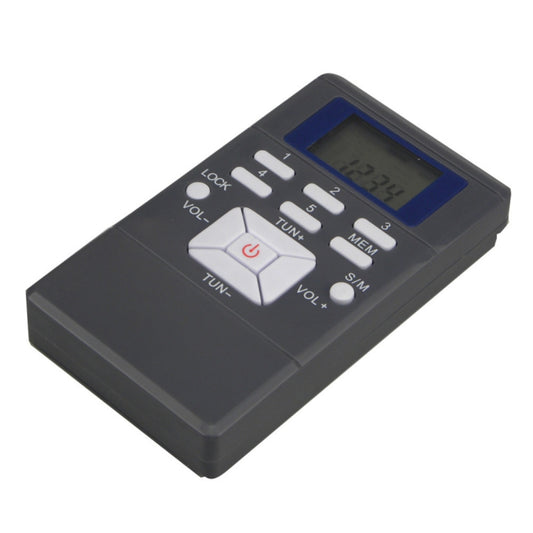 Portable Mini Frequency Modulation Digital LCD Display Radio Receiver with Earphone Jack & Lanyard - Radio Player by buy2fix | Online Shopping UK | buy2fix