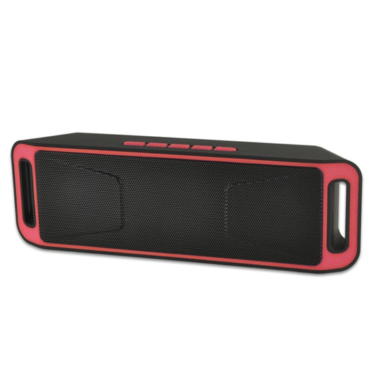 SC208 Multifunctional Card Music Playback Bluetooth Speaker, Support Handfree Call & TF Card & U-disk & AUX Audio & FM Function(Red) - Desktop Speaker by buy2fix | Online Shopping UK | buy2fix