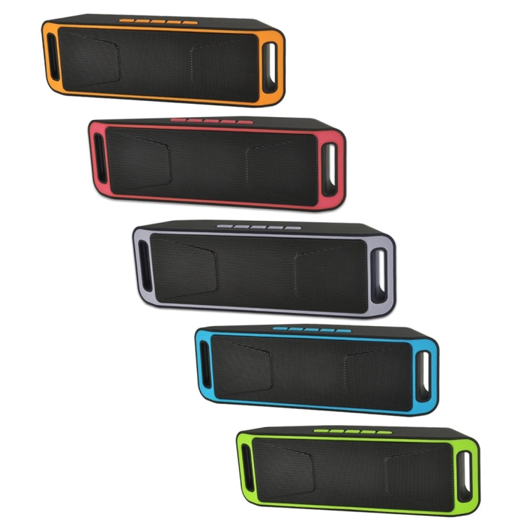 SC208 Multifunctional Card Music Playback Bluetooth Speaker, Support Handfree Call & TF Card & U-disk & AUX Audio & FM Function(Red) - Desktop Speaker by buy2fix | Online Shopping UK | buy2fix
