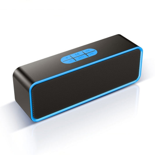 SC211 Multifunctional Card Music Playback Bluetooth Speaker, Support Handfree Call & TF Card & U-disk & AUX Audio & FM Function(Blue) - Desktop Speaker by buy2fix | Online Shopping UK | buy2fix
