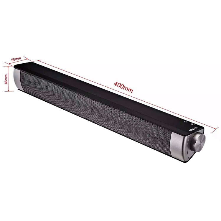 LP-08 Soundbar Wireless Bluetooth Subwoofer Speaker(Black) - Desktop Speaker by buy2fix | Online Shopping UK | buy2fix