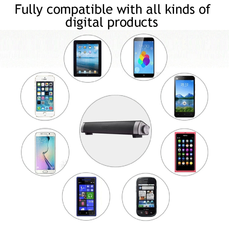 LP-08 Soundbar Wireless Bluetooth Subwoofer Speaker(Black) - Desktop Speaker by buy2fix | Online Shopping UK | buy2fix