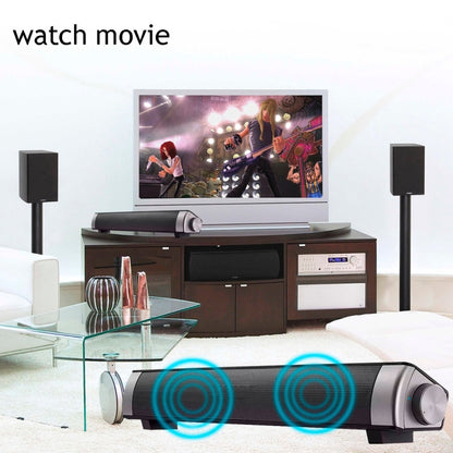 LP-08 Soundbar Wireless Bluetooth Subwoofer Speaker(Black) - Desktop Speaker by buy2fix | Online Shopping UK | buy2fix
