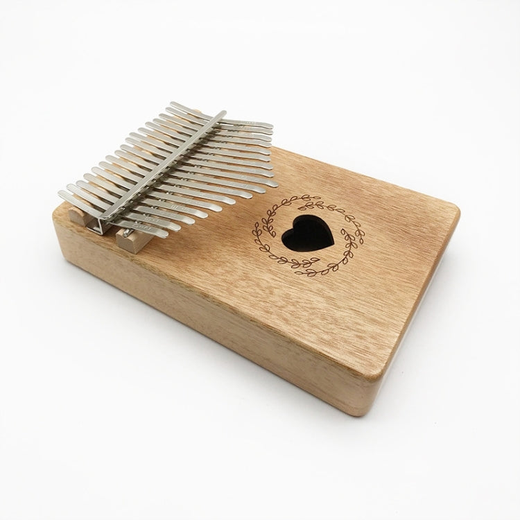 17 Tone Mahogany Wood Thumb Piano Kalimba - Keyboard Accessories by buy2fix | Online Shopping UK | buy2fix
