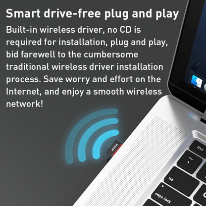 EDUP EP-AX300 300Mbps WiFi6 USB Free Drive Network Adapter - USB Network Adapter by EDUP | Online Shopping UK | buy2fix