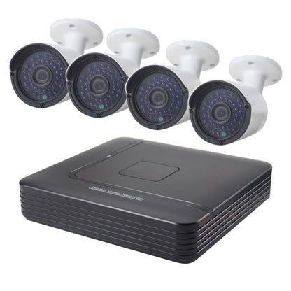 A4B2 4Ch Bullet IP Camera NVR Kit, Support Night Vision / Motion Detection, IR Distance: 20m - Video Recorder Kit by buy2fix | Online Shopping UK | buy2fix