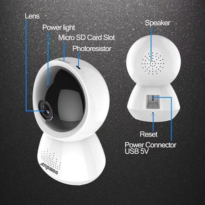 Anpwoo AP005 2.0MP 1080P 1/2.7 inch CMOS HD WiFi IP Camera, Support Motion Detection / Night Vision(White) - Wireless Camera by Anpwoo | Online Shopping UK | buy2fix
