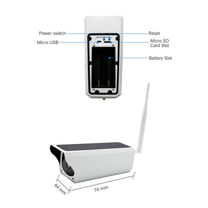 YS-Y4 1080P HD Solar Wifi Battery Camera, Support Motion Detection & Infrared Night Vision & SD Card(Max 32GB) - Bullet Camera by buy2fix | Online Shopping UK | buy2fix
