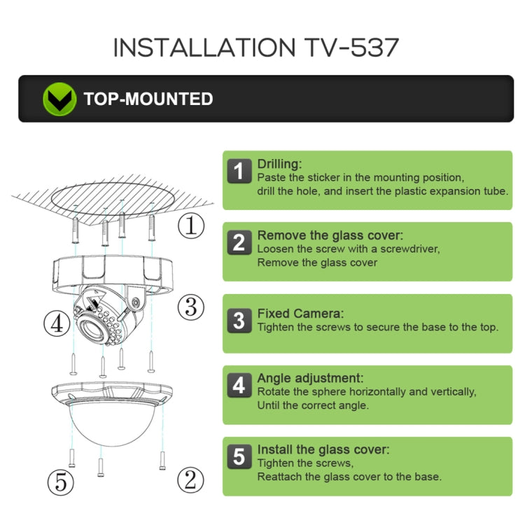 TV-537H5/IP AF POE H.264++ 5MP IP Dome Camera Auto Focus 4x Zoom 2.8-12MM Lens Surveillance Cameras(White) - Dome Camera by buy2fix | Online Shopping UK | buy2fix