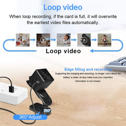 MD25 1080P Wearable Smart HD Camera Wireless Sport Camera, Support Infrared Night Vision / Motion Detection / TF Card - Mini Camera by buy2fix | Online Shopping UK | buy2fix