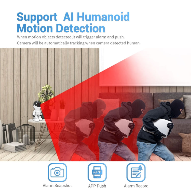 ESCAM PT205 HD 1080P Robot WiFi IP Camera, Support Motion Detection / Night Vision, IR Distance: 10m, EU Plug - Wireless Camera by ESCAM | Online Shopping UK | buy2fix