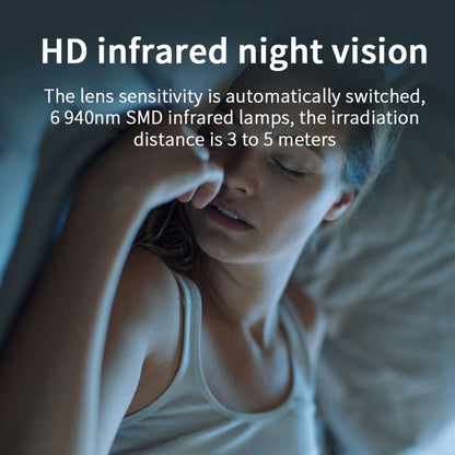 X6D HD 1080P Wireless Home Mini Surveillance Camera, Support Infrared Night Vision & Motion Detection & TF Card (White) - Mini Camera by buy2fix | Online Shopping UK | buy2fix