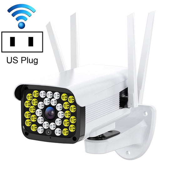 Difang DF-36Q Outdoor HD Surveillance IP Camera, Support Voice Intercom & Night Vision & Human Figure Detection & TF Card, WiFi + HD PTZ Rotation + Power-off Endurance, US Plug